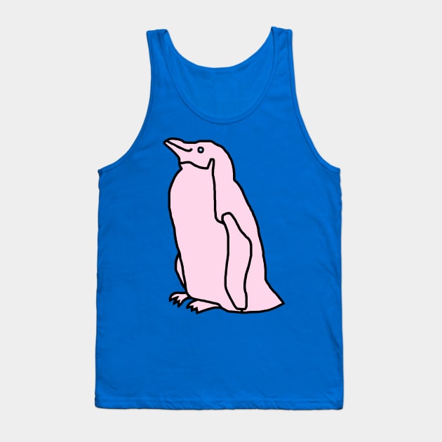 Pink Penguin Tank Top by ellenhenryart